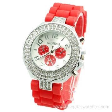 Girls Customized Silicone Quartz Wrist Watch